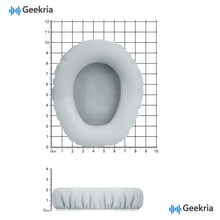 画像をギャラリービューアに読み込む, Geekria イヤーパッド QuickFit 互換性 パッド ジェイビーエル JBL Quantum 100 ヘッドホンに対応 パッド イヤー / イヤーカップ (プロテインレザー / ライトグレー)
