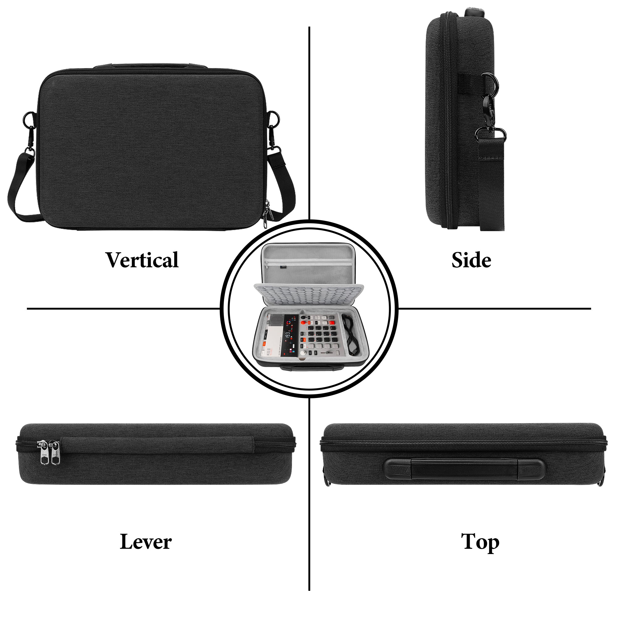 Geekria ハードシェル トラベル キャリングケース、ドラムマシンバッグ