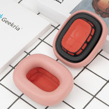 画像をギャラリービューアに読み込む, Geekria イヤーパッド Elite互換性 パッド アップル Apple AirPods MAX (A2096)/ MAX2 (A3184) ヘッドホンに対応 パッド イヤー / イヤーカップ ラムスキン (ピンク)
