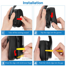 画像をギャラリービューアに読み込む, Geekria イヤーパッド QuickFit 特厚 互換性 パッド ジェイビーエル Logitech G 533/ 633/ 635/ 933/ 935/ 930/ 430/ 431/ 432/ 433/ 332/ 230/231/233, G35ヘッドホンに対応 パッド イヤー / イヤーカップ ( プロテインレザー /ブラック)
