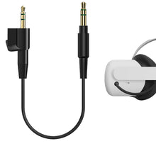 画像をギャラリービューアに読み込む, Geekria VR ショート オーディオ ケーブル Oculus Quest 2、HTC Virtual Reality、ボーズ Bose AE2、AE2i ヘッドセット、2.5mm オス - 3.5mm オス コード、ヘッドフォン用 TRS &amp; TRS 交換用ケーブル (1FT) に対応
