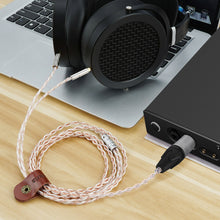 画像をギャラリービューアに読み込む, Geekria Apollo 4ピン XLR（オス）to デュアル3.5mm バランスヘッドホンケーブル、シルバープレーテッド交換コード、HIFIMAN Sundara Edition XS Ananda Arya HE400se、Denon D7200 D5200 対応、1.5m
