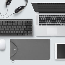 画像をギャラリービューアに読み込む, Geekria ウルトラスリム キーボード キャリングケース MelGeek O2, Flow Lite 84, ロジクール Logitech MX Mechanical Mini, LOFREE Flow84, IQUNIX MQ80と互換性あり 人造皮革 保護カバー トラベルバッグ (ダークグレー)
