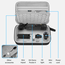 画像をギャラリービューアに読み込む, Geekria DJI Osmo Pocket 4 保護ケース対応 キャリングケース ハードシェル 旅行用収納バッグ ケーブル収納付き アクションカメラ＆アクセサリー用（ダークグレー）
