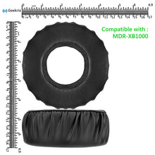 画像をギャラリービューアに読み込む, Geekria QuickFit イヤーパッド 互換性 パッド ソニー Sony MDR-XB1000 ヘッドホンに対応 イヤパッド/イヤークッション/イヤーカップ ( プロテインレザー / ブラック )
