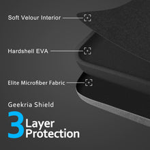 画像をギャラリービューアに読み込む, Geekria ケース Shield ヘッドホンケース 互換性 ハードケース 旅行用 ハードシェルケース オーディオテクニカ Audio-Technica, パナソニック Panasonic, パイオニア Pioneer, ローランド Roland, オンキヨー Onkyo に対応 収納ポーチ付き (グレー)
