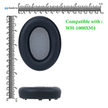 画像をギャラリービューアに読み込む, Geekria イヤーパッド QuickFit 互換性 パッド ソニー Sony WH-1000XM4 ヘッドホンに対応 パッド イヤー / イヤーカップ プロテインレザー (青)
