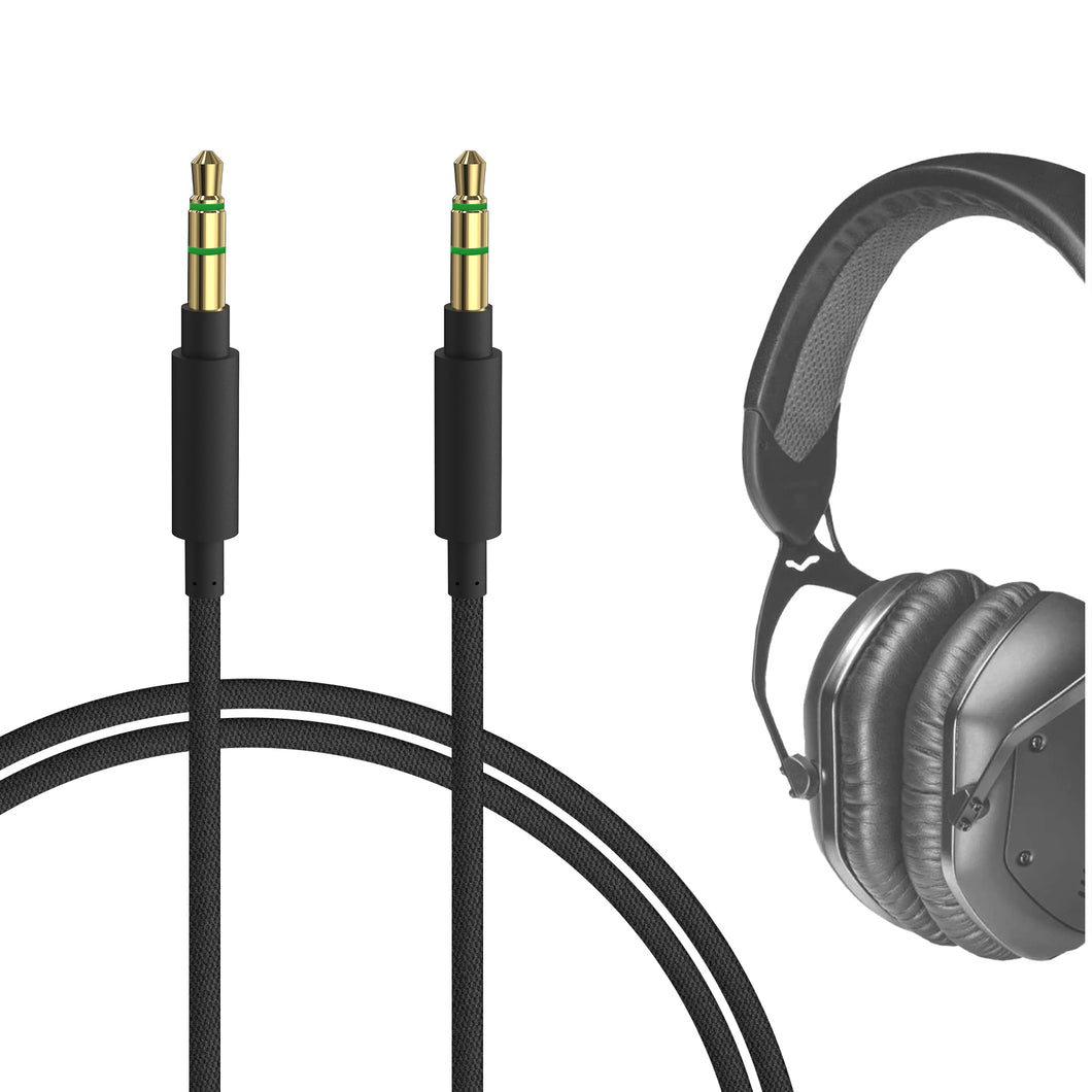 Geekria ケーブル ナイロン編組 互換性 オーディオコード ブイモーダ V-MODA Crossfade LP, Crossfade 2, Crossfade M-80, Crossfade M-100, XS ヘッドホンケーブル、3.5mm に適合する 1.2 m
