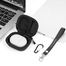 画像をギャラリービューアに読み込む, Geekria シールド イヤフォン ケースグーグル Google Pixel Buds 2A/2 完全ワイヤレス イヤフォンと互換性あり、カラビナ クリップ付き交換用ハードシェル トラベル キャリング バッグ (グレー)
