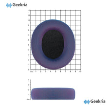 画像をギャラリービューアに読み込む, Geekria, メッシュ生地，交換用イヤーパッド，Sony WH-CH700N,WH-CH710N,WH-CH720N, ヘッドホン対応，イヤークッション，補修パーツ，ピンクブルーグラデーション
