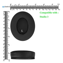 画像をギャラリービューアに読み込む, Geekria イヤーパッド SNAP マグネチック 互換性 パッド ビーツバイドクタードレ Beats Studio3 Wireless, Studio 2 Wireless, Studio 2 Wired ヘッドホンに対応 パッド イヤー / イヤーカップ 冷却ジェル (ブラック, 1組)
