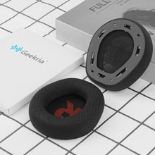 画像をギャラリービューアに読み込む, Geekria 快適メッシュ生地 交換用イヤーパッド JBL Quantum 100 ヘッドホン互換 ソフトで快適なイヤークッション 修理パーツ ブラック
