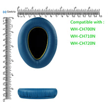 画像をギャラリービューアに読み込む, Geekria イヤーパッド QuickFit 互換性 パッド ソニー Sony WH-CH700N, WH-CH710N, WH-CH720N ヘッドホンに対応 パッド イヤー / イヤーカップ (プロテインレザー / 青い)
