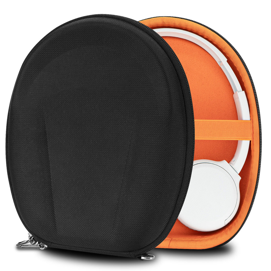 Geekria ケース ソニー SONY WH-XB700, WH-CH520, WH-CH510, WH-CH500, MDR-ZX600 インイヤー型 ブラック ヘッドフォン 等対応 ヘッドホンケース バッグ