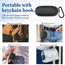 画像をギャラリービューアに読み込む, Geekria シリコン カバー 互換性 カバー SHOKZ OpenFit 2 対応 True Wireless Earbuds 充電ケースカバー 外装カバー キーホルダーフック付き、充電ポートアクセス可能、フロントLED可視
