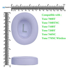 画像をギャラリービューアに読み込む, Geekria イヤーパッド QuickFit 互換性 パッドジェイビーエル JBL Tune 700BT, Tune 750BTNC, Tune 710BT, Tune 720BT, Tune 760NC, Tune 770NC Wireless ヘッドホンに対応 パッド イヤー / イヤーカップ プロテインレザー (紫)
