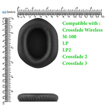 画像をギャラリービューアに読み込む, Geekria イヤーパッド QuickFit 互換性 パッド ブイモーダ V-MODA Crossfade Wireless, M-100, LP, LP2, Crossfade 2, Crossfade 3ヘッドホンに対応 イヤパッド/イヤークッション/イヤーカップ ( プロテインレザー/ ブラック )
