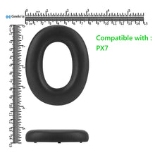 画像をギャラリービューアに読み込む, Geekria イヤーパッド QuickFit 互換性 パッド ビーアンドダブリュ Bowers &amp; Wilkins PX7 ヘッドホンに対応 パッド イヤー / イヤーカップ (プロテインレザー/黒)
