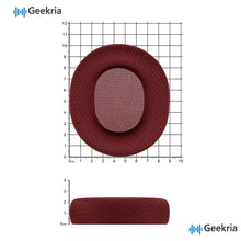 画像をギャラリービューアに読み込む, Geekria メッシュ生地製 交換用イヤーパッド、SteelSeries Arctis 1、1 Wireless、3、5、7、7 Wireless、7+、7P、7P+、7X、7X+、9、9X、Pro、Prime 対応、修理部品（ダークレッド）
