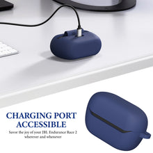 画像をギャラリービューアに読み込む, Geekria シリコンカバー 互換性 カバージェイビーエル JBL Endurance Race 2 対応 True Wireless Earbuds 充電ケースカバー 外装カバーキーホルダーフック付き 、充電ポートアクセス可能、フロントLED可視
