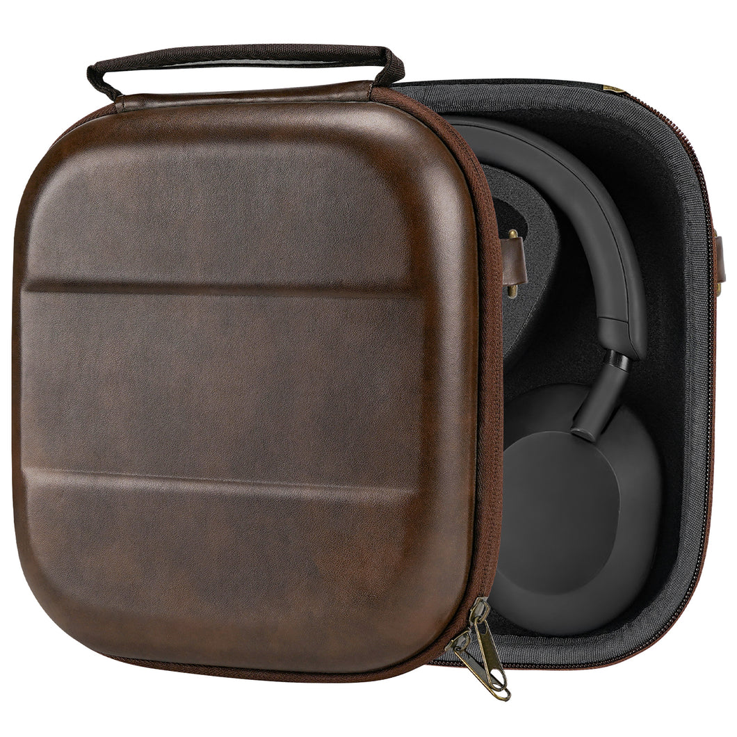 Geekria ケース Shield ヘッドホンケース 互換性 ハードケース 旅行用 ハードシェルケース ソニー Sony WH-1000XM5, WH-CH710N, WH-CH720N, WH-CH700N, WH-ULT900N, WH-1000XM4, WH-1000XM3, WH-XB910N に対応 収納ポーチ付き (褐色)