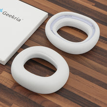 画像をギャラリービューアに読み込む, Geekria イヤーパッド QuickFit 互換性 パッド ロジクール Logicool G735 ヘッドホンに対応 パッド イヤー / イヤーカップ プロテインレザー (ブラック)

