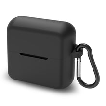 画像をギャラリービューアに読み込む, Geekria シリコンカバー 互換性カバースカルキャンディ Skullcandy Mod 対応 True Wireless Earbuds 充電ケースカバー 外装カバー キーホルダーフック付き、充電ポートアクセス可能（黒）
