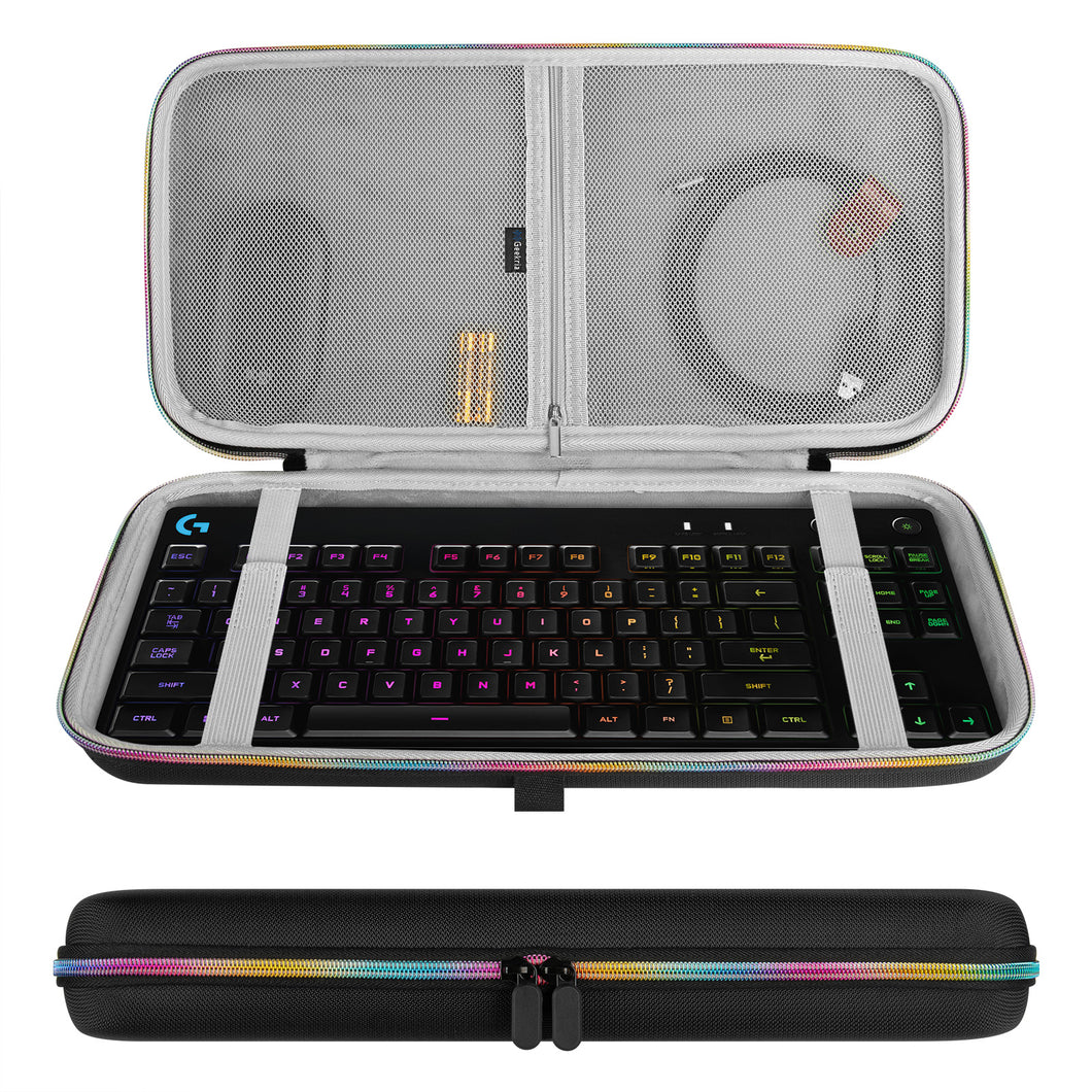 Geekria キーボードケース 収納ケース 互換品 ロジクール G Logicool G Pro/ レイザー Huntsman Tournament Edition テンキーレスワイヤレスメカニカル キーボード キャリングバッグ