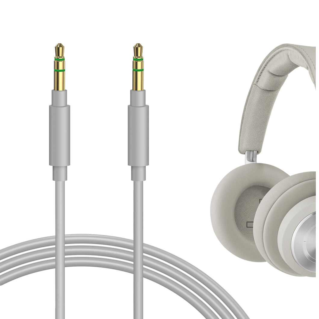 Geekria ケーブル 互換性 オーディオコード バングアンドオルフセン Bang & Olufsen HX, H95, Portal, H9 3rd Gen, H9i, H8i, H9, H8, H7, H6, H4, H2 ヘッドホンケーブル、3.5mm に適合する 1.2m