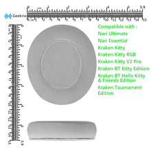 画像をギャラリービューアに読み込む, Geekria イヤーパッド Sport 互換性 パッド Razer NariUltimate NariEssential KrakenKitty KrakenTournamentEdition KrakenKittyRGB KrakenKittyV2Pro KrakenBTKittyEdition ヘッドホンに対応 パッド イヤー / イヤーカップ (冷却ジェル / グレー)
