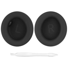 画像をギャラリービューアに読み込む, Geekria イヤーパッド QuickFit 互換性 パッド アンカー Anker Soundcore Space One ヘッドホンに対応 パッド イヤー / イヤーカップ プロテインレザー (黒)
