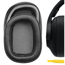 画像をギャラリービューアに読み込む, Geekria QuickFit イヤーパッド 互換性 パッド ロジクール Logitech G433, G233, G PRO ヘッドホンに対応 イヤパッド/イヤークッション/イヤーカップ ( プロテインレザー / ブラック )
