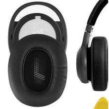 画像をギャラリービューアに読み込む, Geekria イヤーパッド QuickFit 互換性 パッド ジェイビーエル JBL E55BT ヘッドホンに対応 パッド イヤー / イヤーカップ (プロテインレザー / ブラック)
