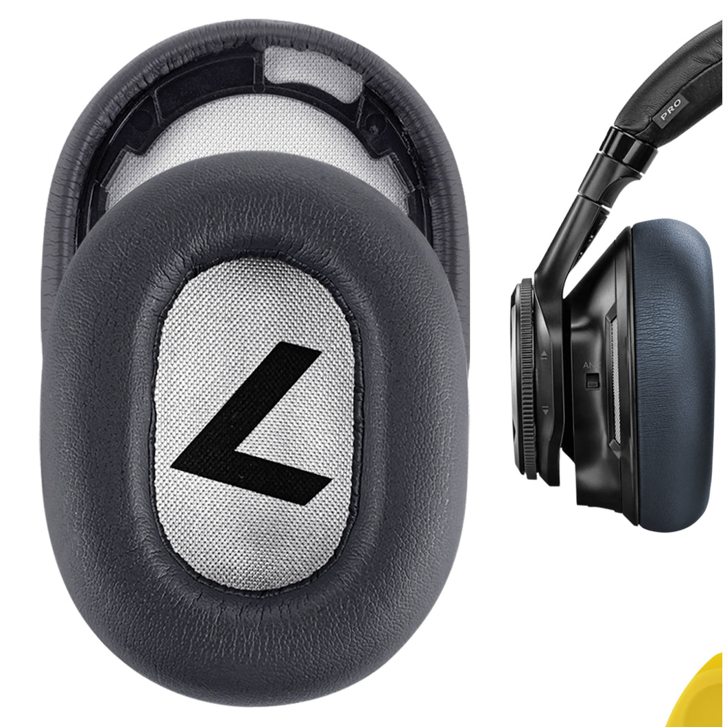 Geekria イヤーパッド QuickFit 互換性 パッド プラントロニクス Plantronics BackBeat PRO 2, BackBeat PRO 2 Special Edition, Voyager 8200 UC ヘッドホンに対応 パッド イヤー / イヤーカップ (プロテインレザー / グレー)
