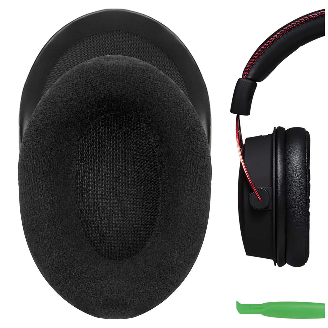 Geekria イヤーパッド Comfort 互換性 パッド HyperX Cloud III Cloud 3 Cloud II Cloud 2 Cloud ii Gaming ヘッドホンに対応 パッド イヤー / イヤーカップ ( ベロア / ブラック )