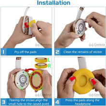 画像をギャラリービューアに読み込む, Geekria QuickFitイヤーパッド 互換性 パッド ビーツバイドクタードレ Beats Solo3.0, Solo 3 Wireless (A1796) ヘッドホンに対応 イヤパッド/イヤークッション/イヤーカップ (プロテインレザー / ポップブルー)
