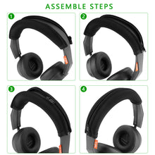 画像をギャラリービューアに読み込む, Geekria ヘッドバンドカバー 互換性 カバー Plantronics BackBeat GO 605, BackBeat GO 600, BackBeatFIT 505 Headphones ヘッドホンを傷から保護 ヘッドバンドクッション / ヘッドバンドプロテクター / 簡単なインストール 工具不要ブラック
