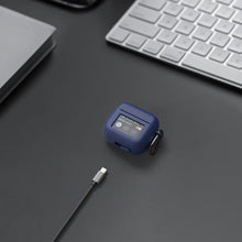 画像をギャラリービューアに読み込む, Geekria シリコン カバー 互換性 カバー ジェイビーエル JBL Tour Pro 3 対応 True Wireless Earbuds 充電ケースカバー 外装カバーキーホルダーフック付き、充電ポートアクセス可能 (青)
