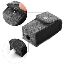 画像をギャラリービューアに読み込む, Geekria フェルト カバー 互換性 カバー HUAWEI FreeBuds Lipstick 対応 True Wireless Earbuds 充電ケース充電ケースカバー 外装カバー キーホルダーフック付き、充電ポートアクセス可能 (Dark Grey)
