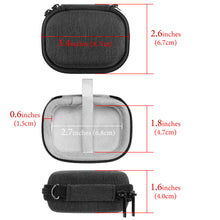 画像をギャラリービューアに読み込む, Geekria シールド イヤフォン ケースジェイビーエル JBL Vibe Buds 2, Tune Beam, Vibe Beam 2, Tune Buds 2 完全ワイヤレス イヤフォンと互換性あり、交換用ハードシェルトラベル キャリング バッグ カラビナ クリップ付き (濃い灰色)
