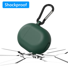 画像をギャラリービューアに読み込む, Geekria Silicone カバー グーグル / Google Pixel buds Pro と互換性のある True Wireless Earbuds 充電ケース カバー 充電ポートにアクセスするためのキーチェーン フック付き (Green)
