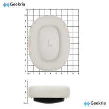 画像をギャラリービューアに読み込む, Geekria イヤーパッド 互換性 パッドグアンドオルフセン Bowers &amp; Wilkins PX7 S3ヘッドホンに対応 パッド イヤー / イヤーカップ プロテインレザー (キャンバスホワイト)
