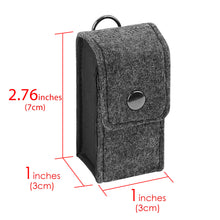 画像をギャラリービューアに読み込む, Geekria フェルト カバー 互換性 カバー HUAWEI FreeBuds Lipstick 対応 True Wireless Earbuds 充電ケース充電ケースカバー 外装カバー キーホルダーフック付き、充電ポートアクセス可能 (Dark Grey)
