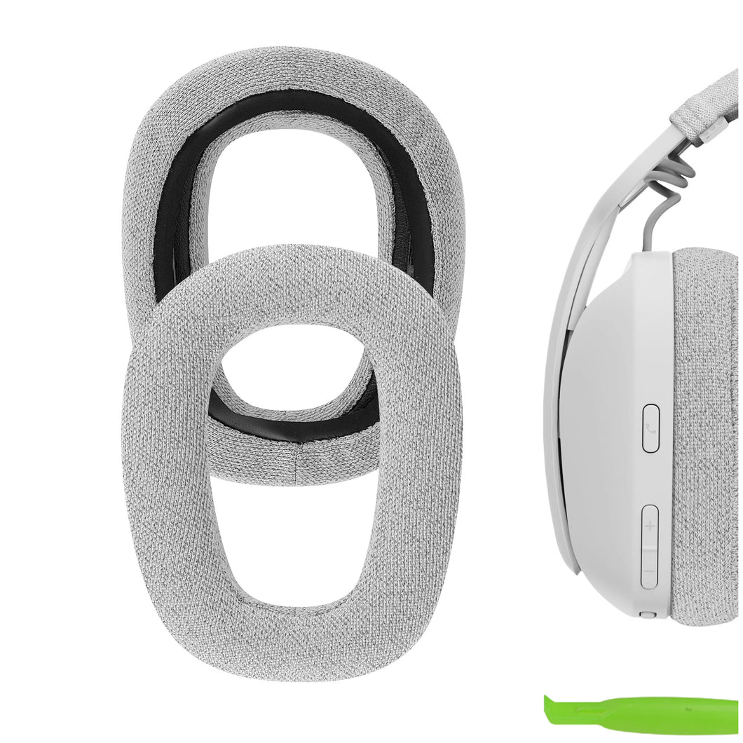 Geekria イヤーパッド Comfort 互換性 パッド ロジクール Logicool Zone Vibe 100 ヘッドホンに対応 パッド イヤー / イヤーカップ メッシュファブリック (グレー)