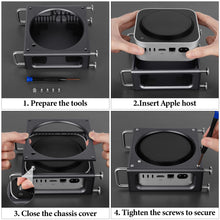 画像をギャラリービューアに読み込む, Geekria スタンド 2024 Mac Mini M4 / M4 Pro に対応 コンピュータ シャーシ アルミニウム シャーシ ケース アップル Apple 2024 Mac Mini デスクトップ コンピュータと互換性あり デスクトップ スタンド - アクセサリ (スペースグレー)
