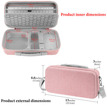 画像をギャラリービューアに読み込む, Geekria デスクトップコンピューターハードトラベルケース、アップル Apple 2024 Mac Mini M4 / Mini M4 Pro 対応、Magicキーボード、マウス、トラックパッド、アクセサリー収納可能 (ピンク)
