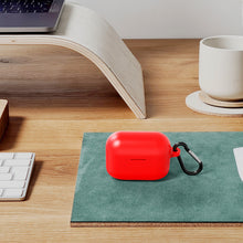 画像をギャラリービューアに読み込む, Geekria シリコン カバー 互換性 カバー Sony LinkBuds S 対応 True Wireless Earbuds 充電ケース充電ケースカバー 外装カバー キーホルダーフック付き、充電ポートアクセス可能 (Red)
