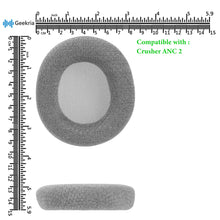 画像をギャラリービューアに読み込む, Geekria イヤーパッド Comfort 互換性 パッド スカルキャンディ Skullcandy Crusher ANC 2 ヘッドホンに対応 パッド イヤー / イヤーカップ メッシュファブリック (グレー)
