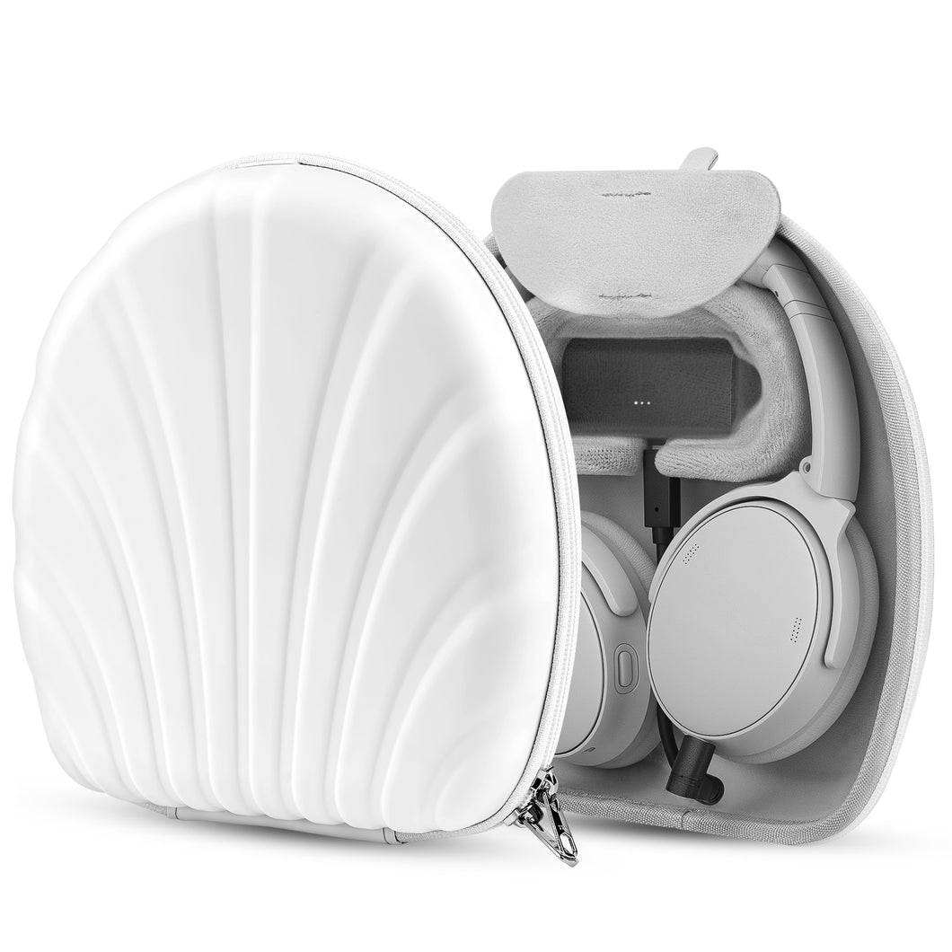 Geekria PRO 充電ヘッドホンケース ボーズ Bose QC Ultra/45/35/35 II Gaming/25/SE、700 対応 ハードシェル 耐久性 多層保護 旅行用キャリーバッグ (ホワイト) パワーバンクなし
