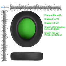 画像をギャラリービューアに読み込む, Geekria イヤーパッド QuickFit 互換性 パッド レイザー Razer Kraken Pro V2, 7.1 V2, 7.1 Chroma V2, Kraken Pro V2 Pewdiepie/Stormtrooper Edition ヘッドホンに対応 パッド イヤー / イヤーカップ ( プロテインレザー / ブラック )

